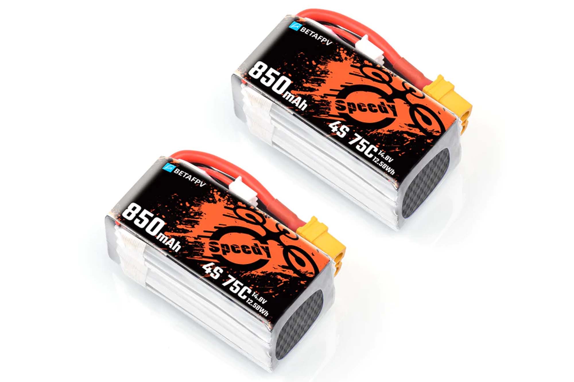 BetaFPV 850mAh 3S/4S 75C Lipo Battery (2PCS) - BAT-BF-01-05