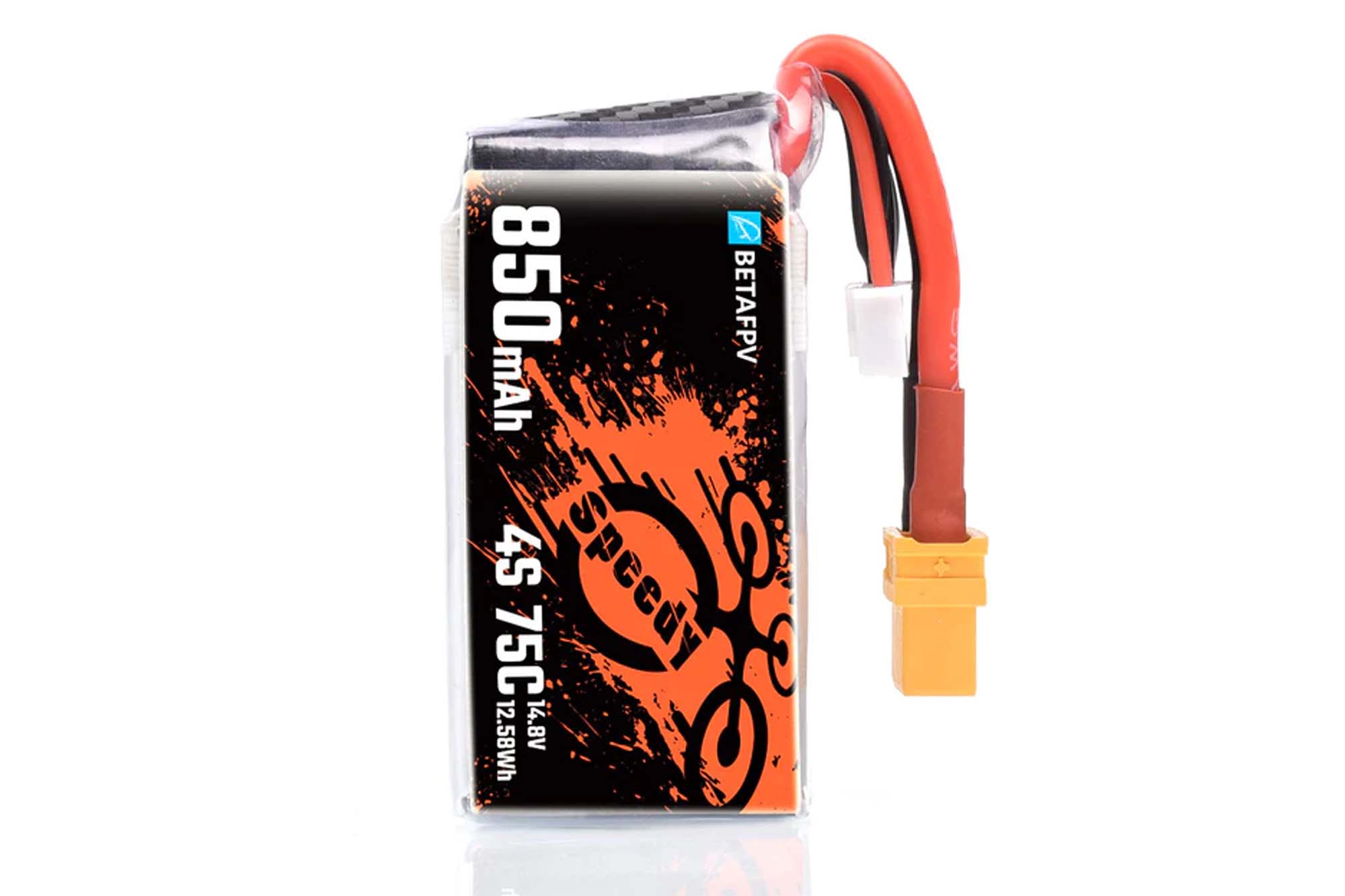 BetaFPV 850mAh 3S/4S 75C Lipo Battery (2PCS) - BAT-BF-01-05