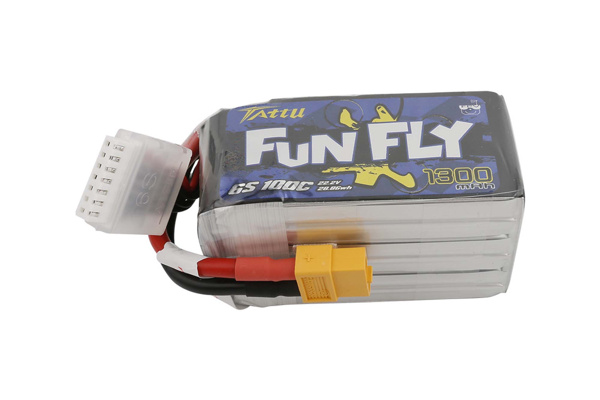 Gensace Tattu Funfly 1300mAh 22.2V 100C 6S1P Lipo with XT-60 - BAT-GA-01-04
