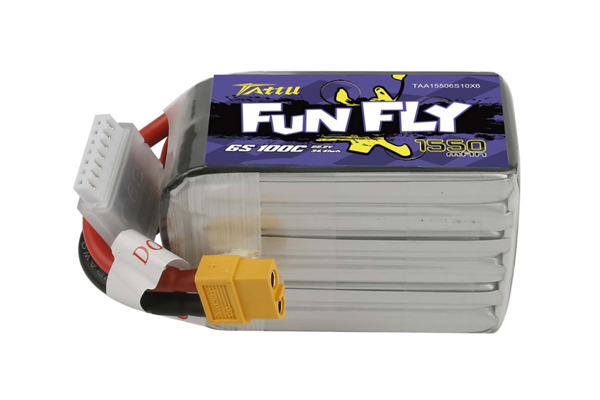 Gensace Tattu Funfly 1550mAh 22.2V 100C 6S1P Lipo with XT-60 - BAT-GA-01-03