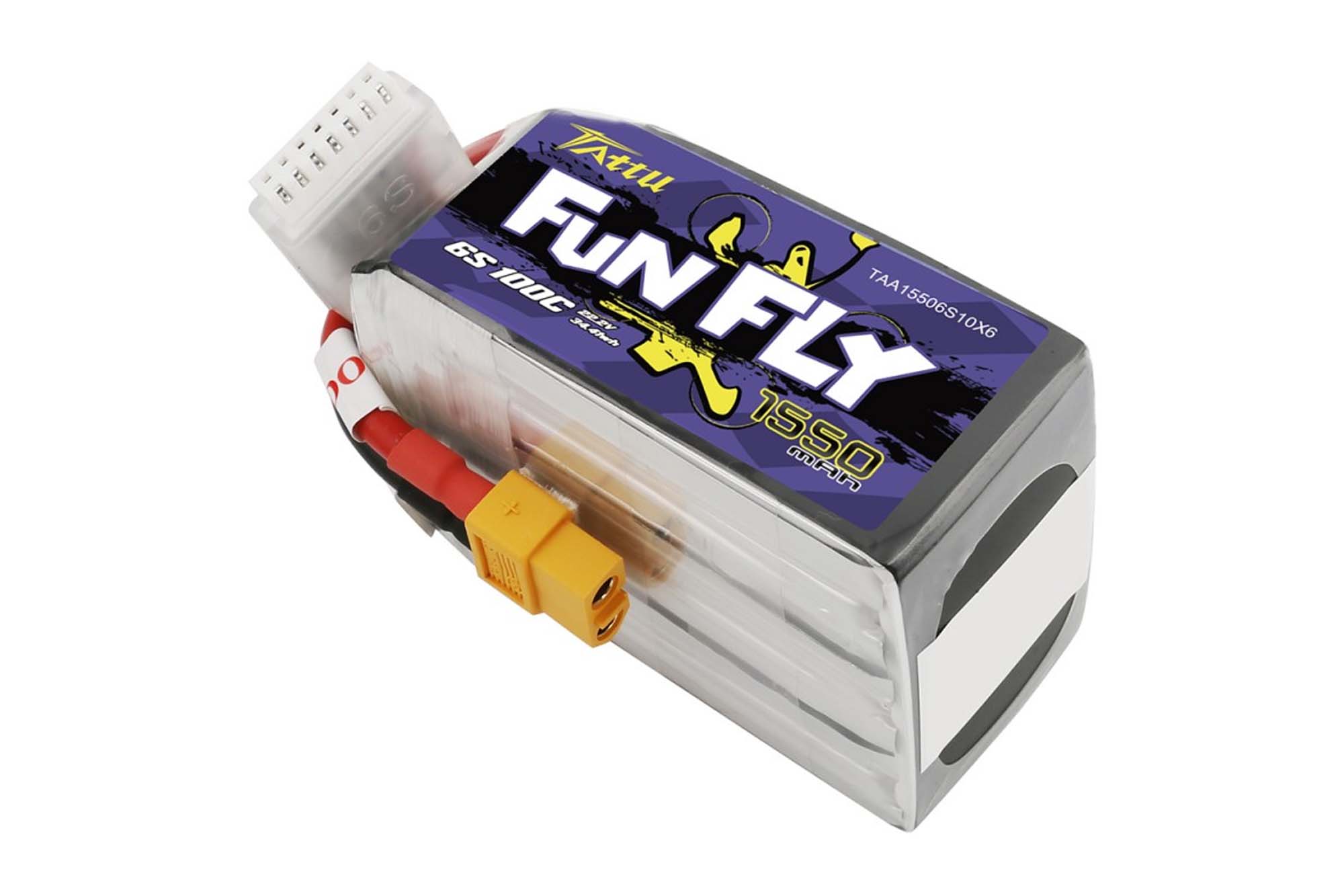 Gensace Tattu Funfly 1550mAh 22.2V 100C 6S1P Lipo with XT-60 - BAT-GA-01-03