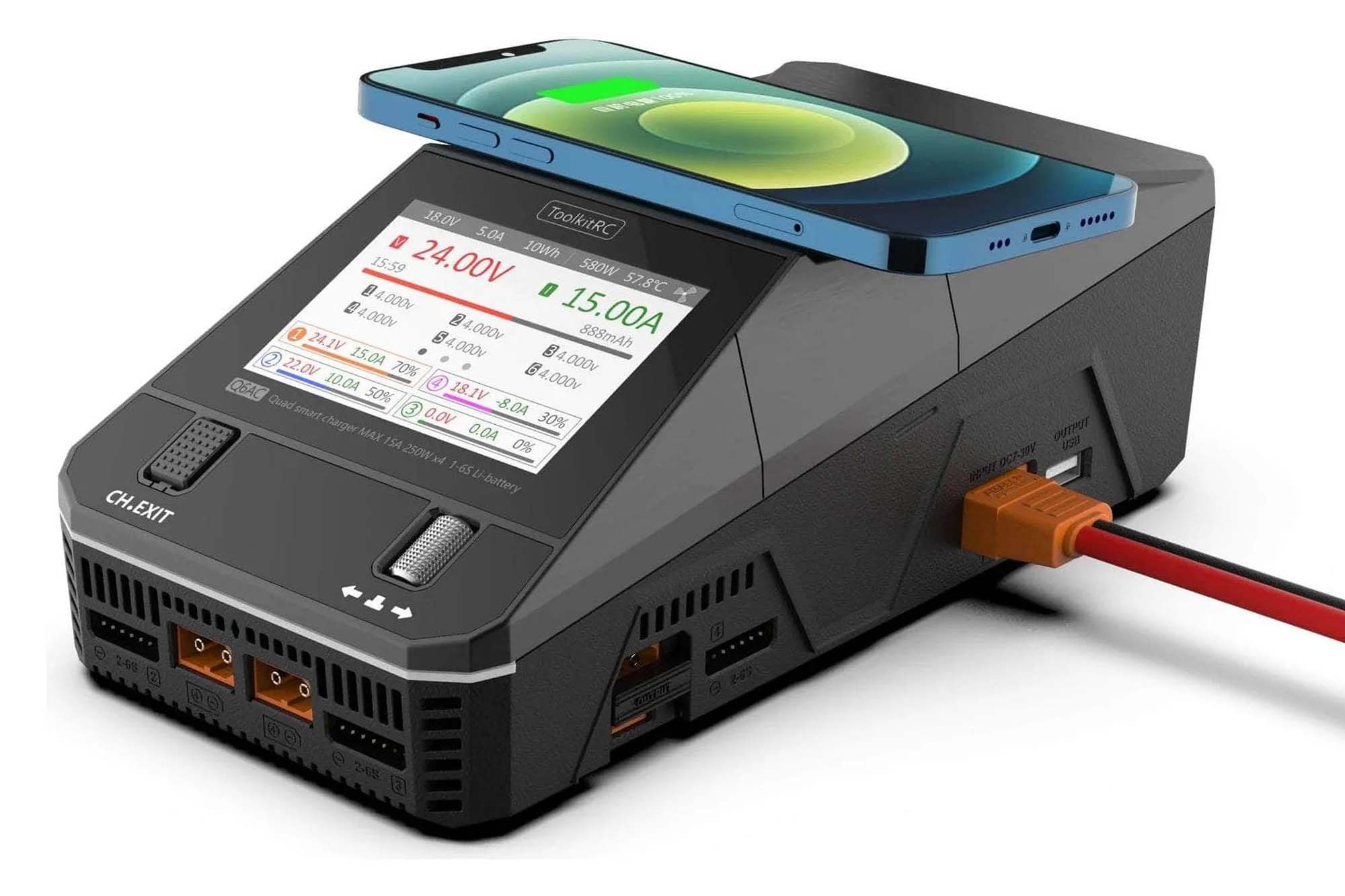 ToolkitRC Q6AC Quad charger UK - TRC-A-01-04