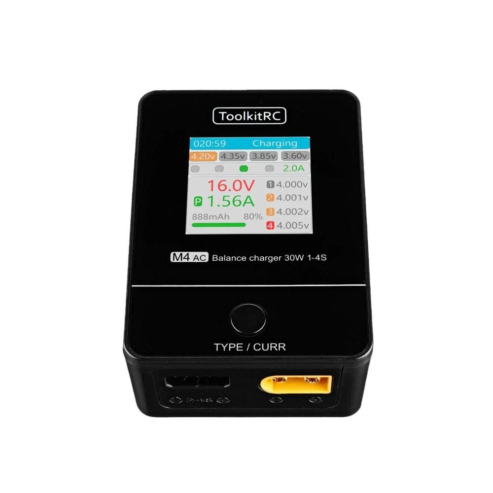 ToolkitRC M4AC 30W 2.5A Compact AC Balance Charger 1 - ToolkitRC - Drone Authority