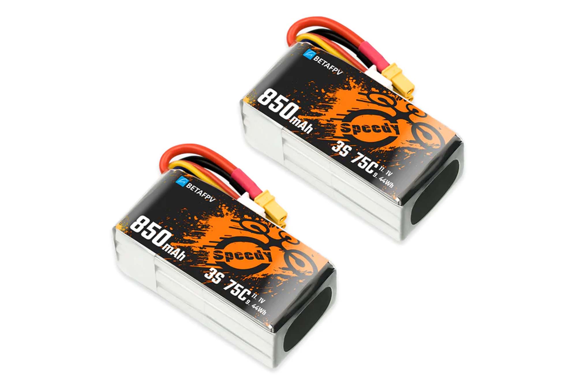 BetaFPV 850mAh 3S/4S 75C Lipo Battery (2PCS)