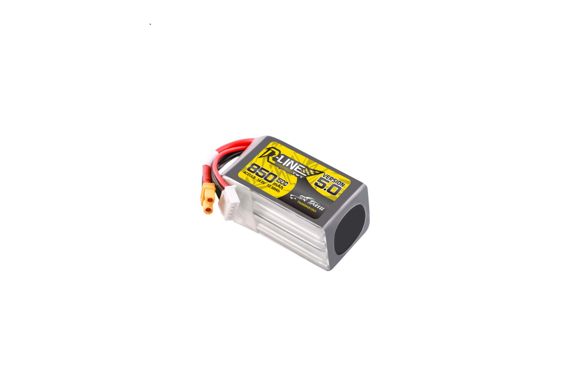 Tattu R-Line V5.0 850mAh 14.8V 4SIP 150C with XT30U-F Plug - BAT-GA-01-09
