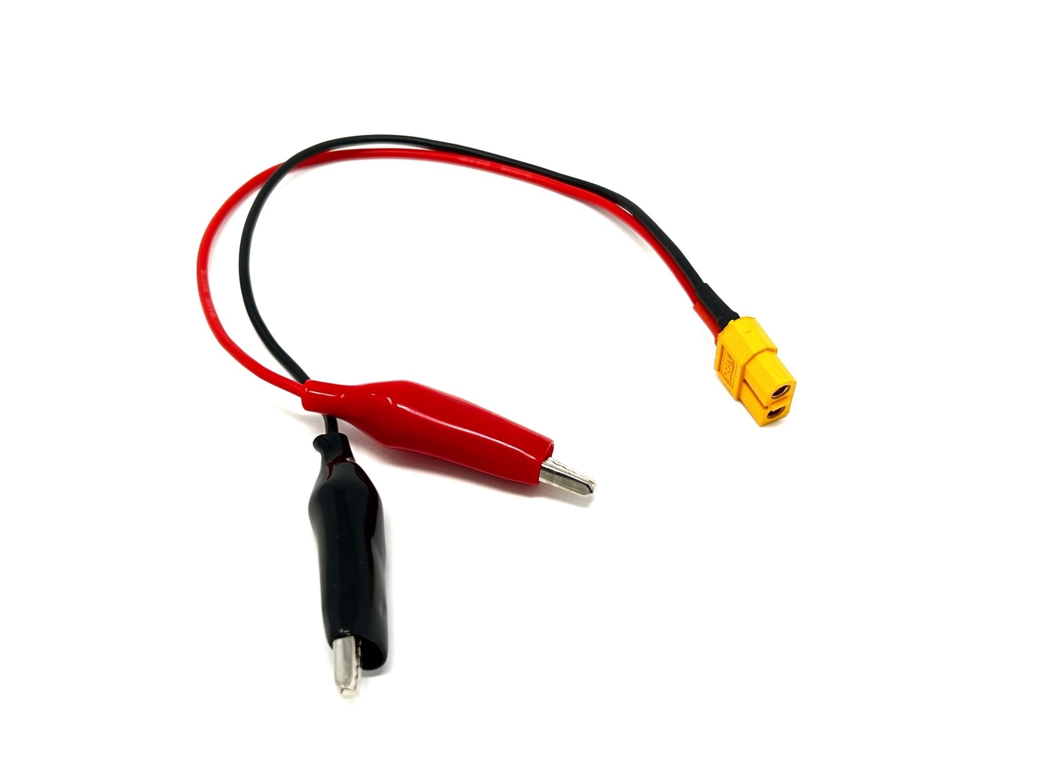 Crocodile clips to XT60 diagnostic cable 1 - Drone Authority - Drone Authority
