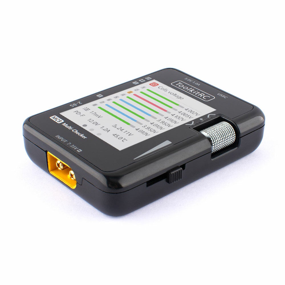 ToolkitRC MC8 Multi-Functional 2-8S 32bit Battery Checker 1 - ToolkitRC - Drone Authority