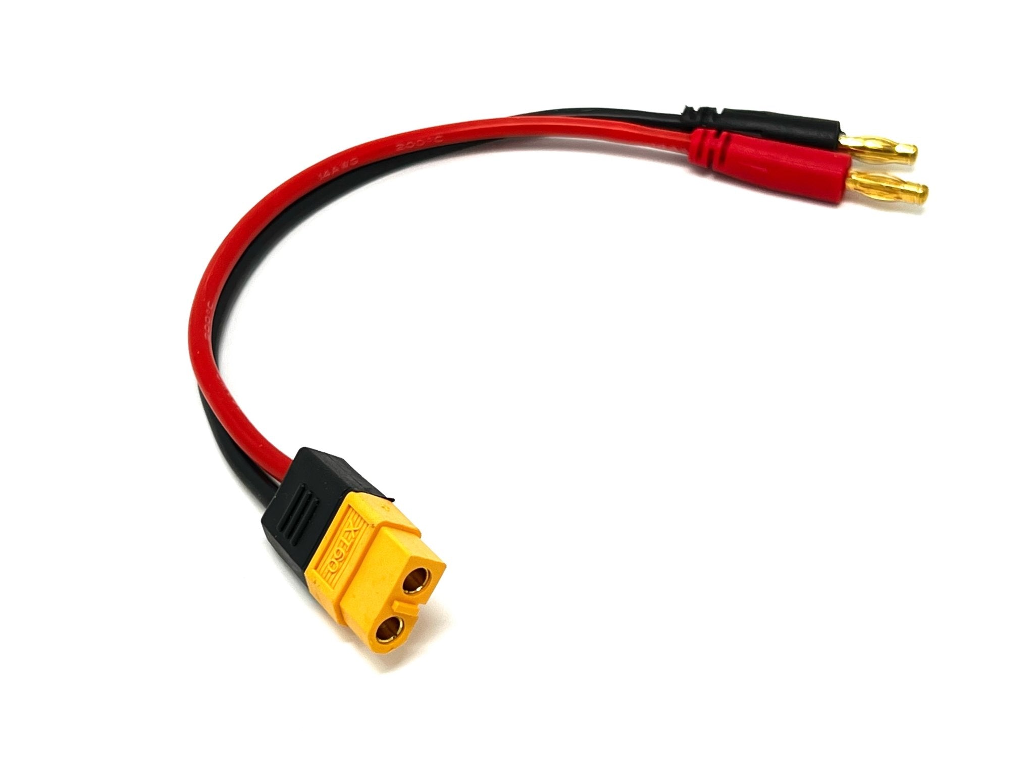 XT60 Male to 4.0mm Banana Plug Silicone Cable 1 - Drone Authority - Drone Authority